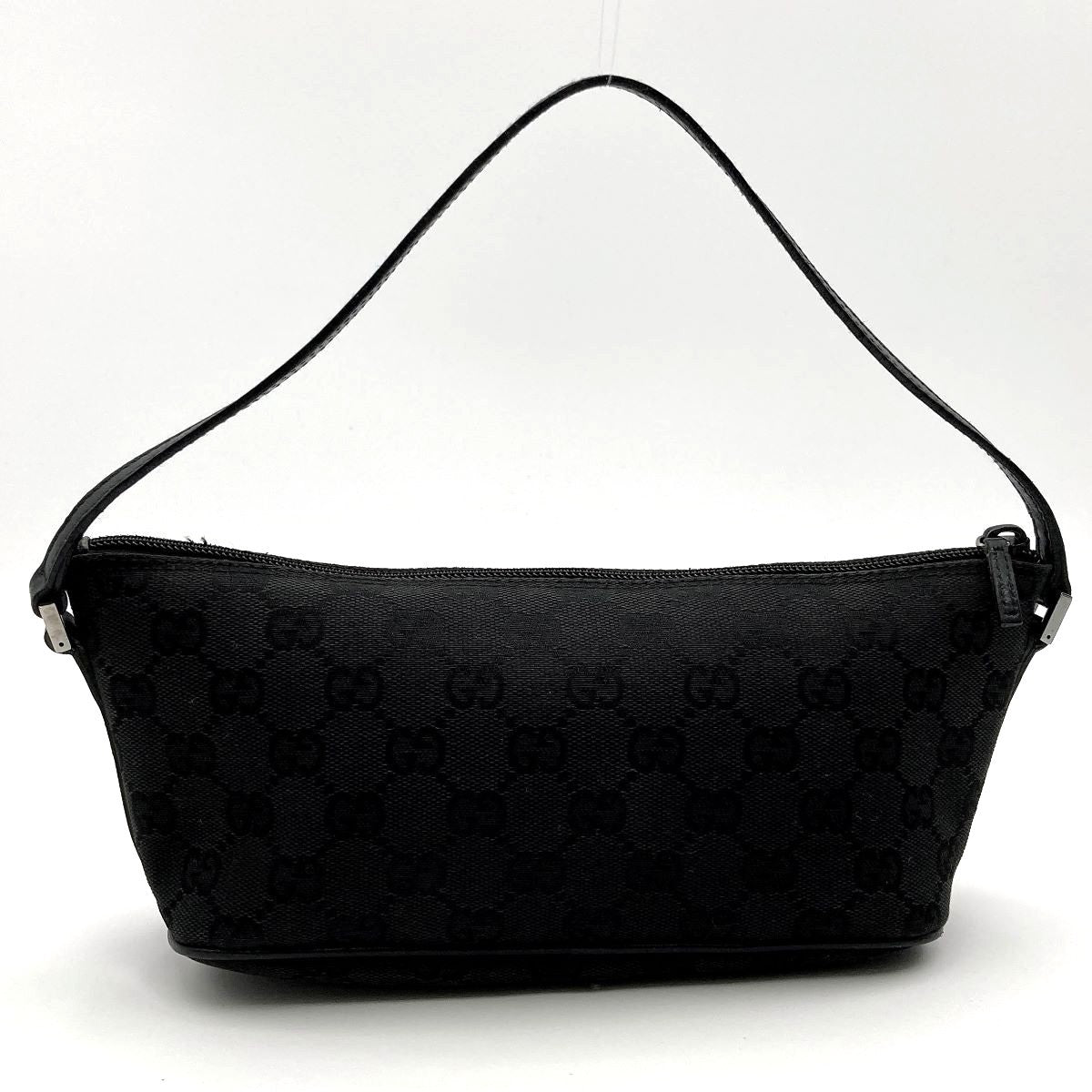 Gucci 07198 Accessory Pouch GG Canvas Black