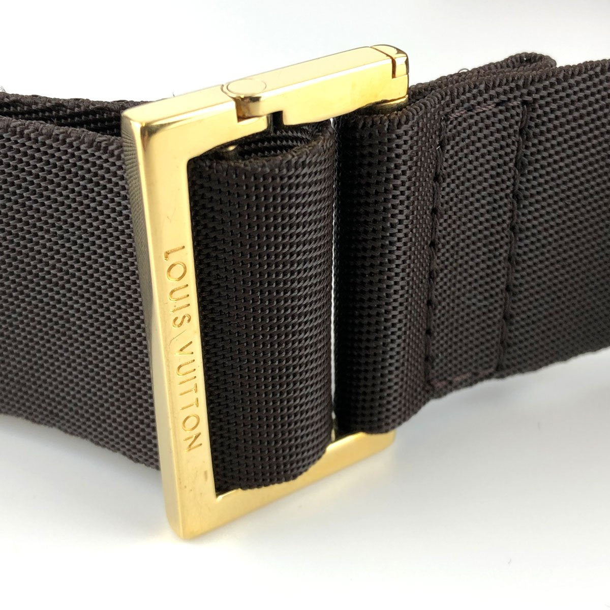 Louis Vuitton N51994 Geronimos Waist Bag, Damier Canvas/Nylon, Brown, Shoulder Bag, Gold Hardware, Unisex