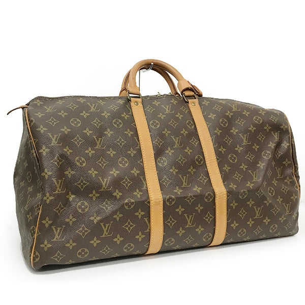 Louis Vuitton M41424/Keepall 55 Boston Bag in Brown Monogram Canvas (LV)