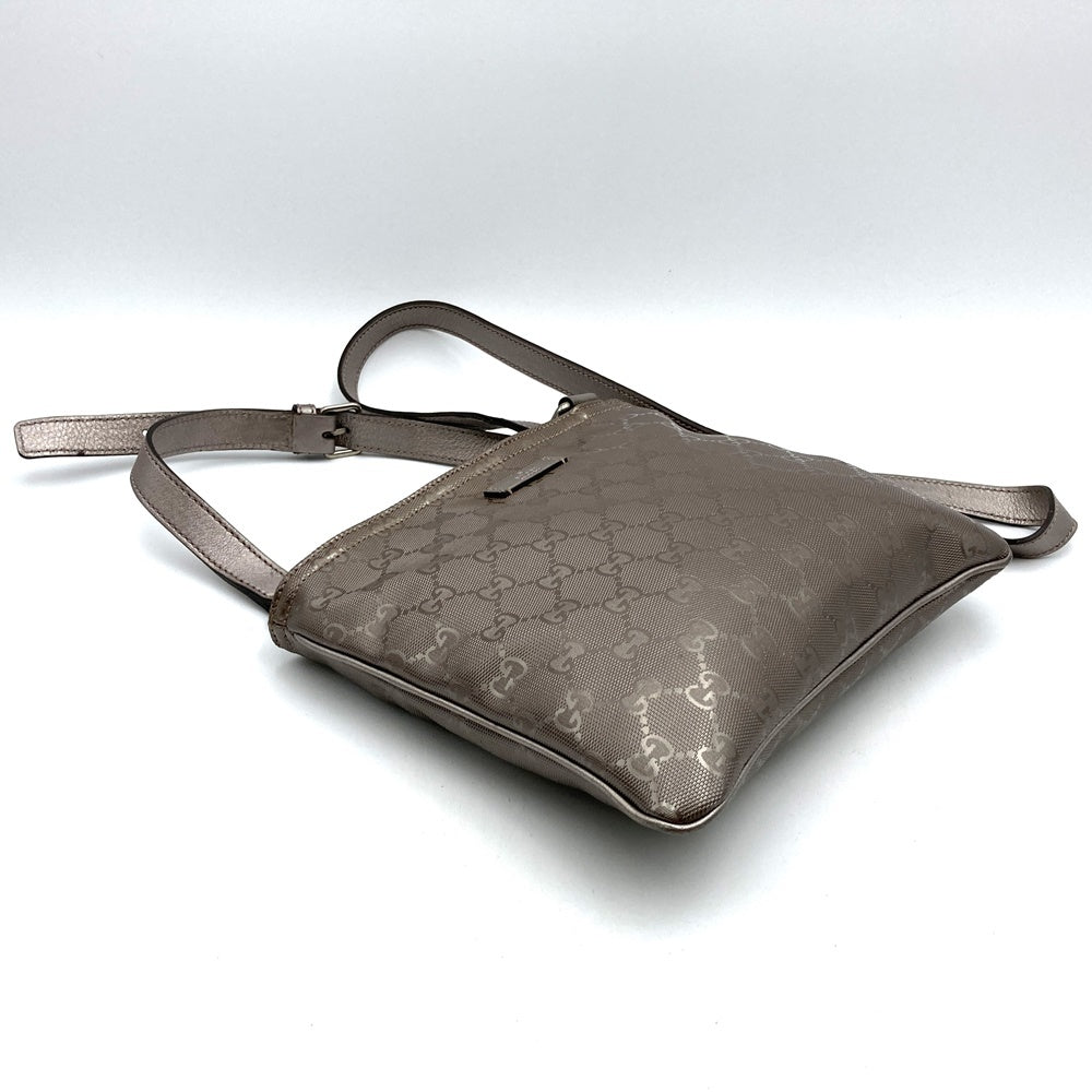 Gucci 201538 Crossbody Shoulder Bag/Body Bag GG Imprime Metallic Pink/Brown