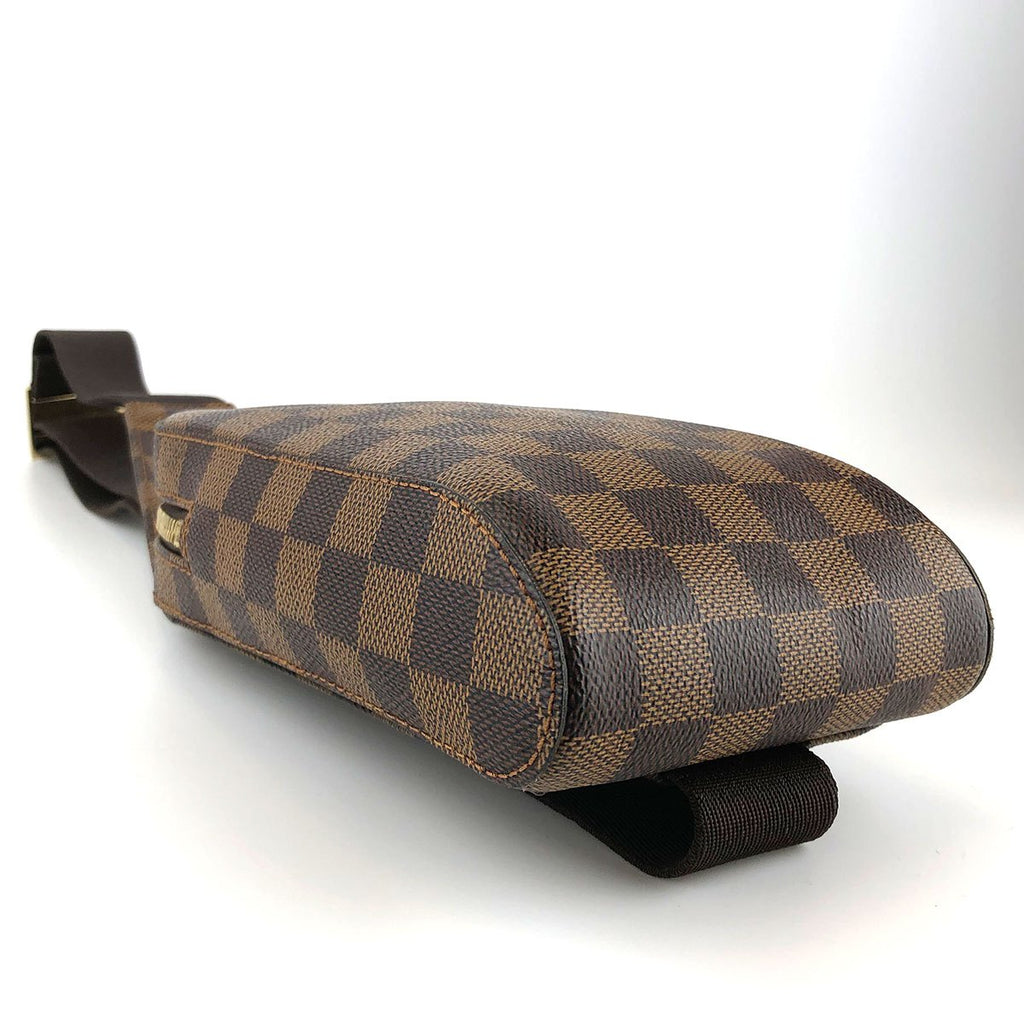 Louis Vuitton N51994 Geronimos Waist Bag, Damier Canvas/Nylon, Brown, Shoulder Bag, Gold Hardware, Unisex