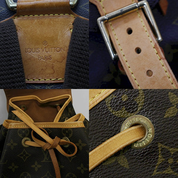 Pre-owned Louis Vuitton M51135/Montsouris Backpack/Daypack in Brown Monogram Canvas.
