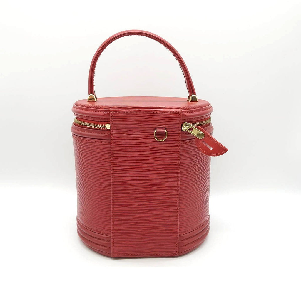Louis Vuitton M48037 Cannes Epi Vanity Bag in Castilian Red