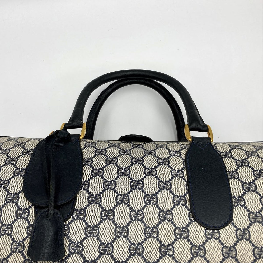 Gucci Boston bag/travel bag in GG Supreme navy