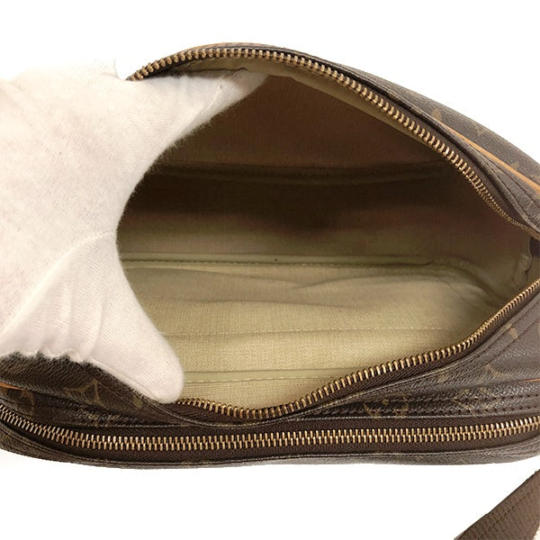 Louis Vuitton M45254/Reporter PM Shoulder Bag in Monogram Canvas and Brown