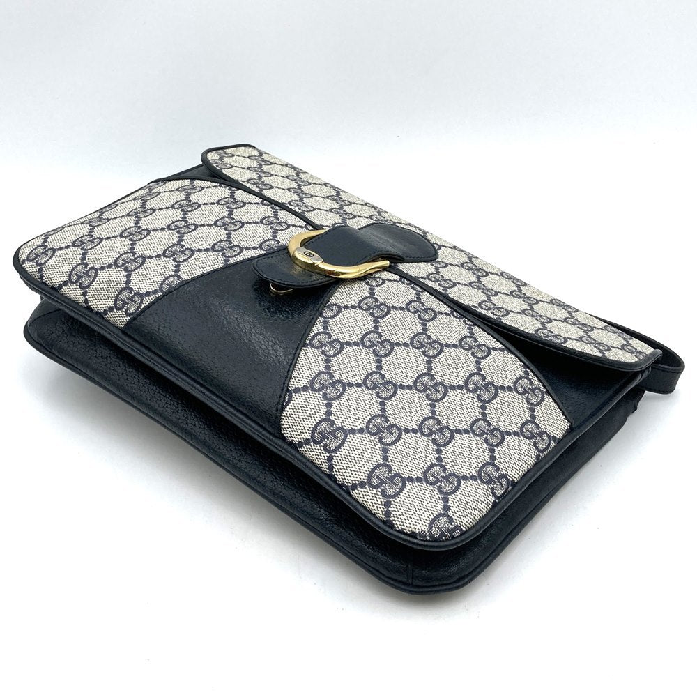 Gucci 904 02 025 Shoulder Bag, Crossbody, Vintage GG Supreme Canvas, Navy Blue