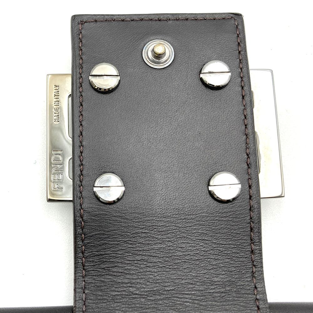Fendi Zucchino 8M0032 Long Wallet in FF Pattern Canvas, Dark Brown