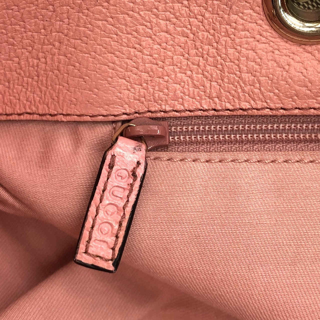 Gucci 120840 Tote Bag in Beige/Pink GG Canvas/Leather