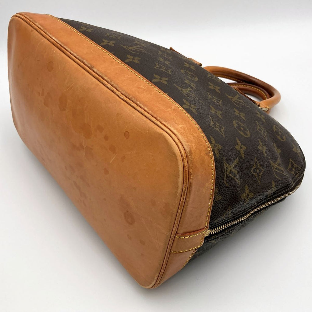 Louis Vuitton M51130 Alma Handbag Monogram Canvas Brown
