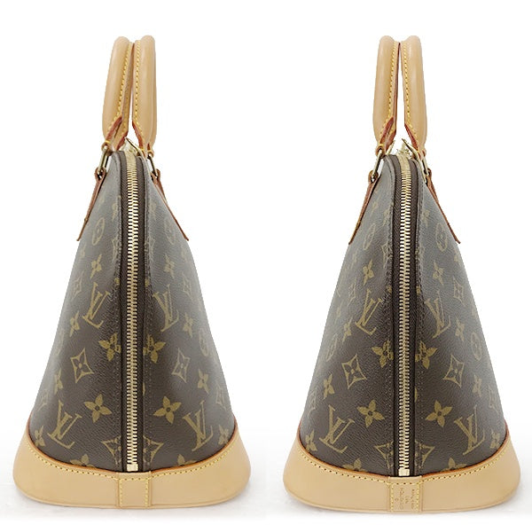 Louis Vuitton M51130/Alma (old) Monogram Handbag in Brown Monogram Canvas