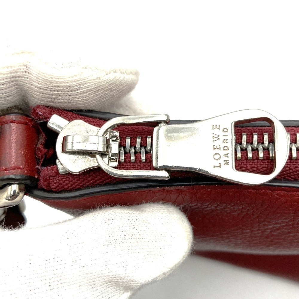 LOEWE Slim Shoulder Bag Heritage Leather Red 061005