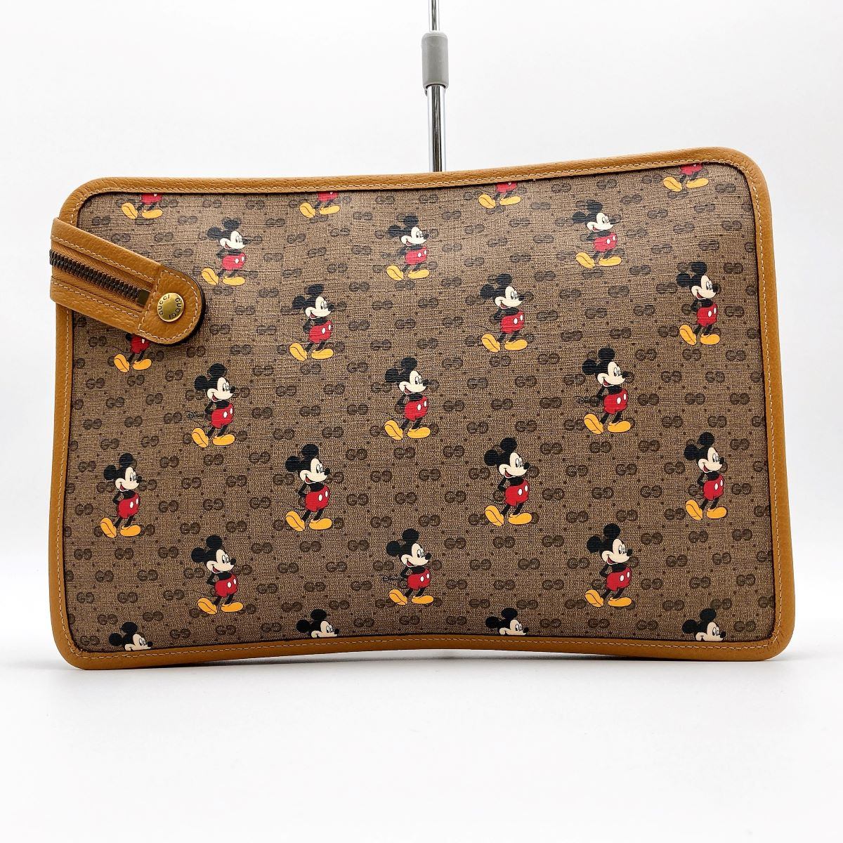 Gucci 602552 GG Supreme Disney Mickey Mouse Clutch Bag/Second Bag, Beige