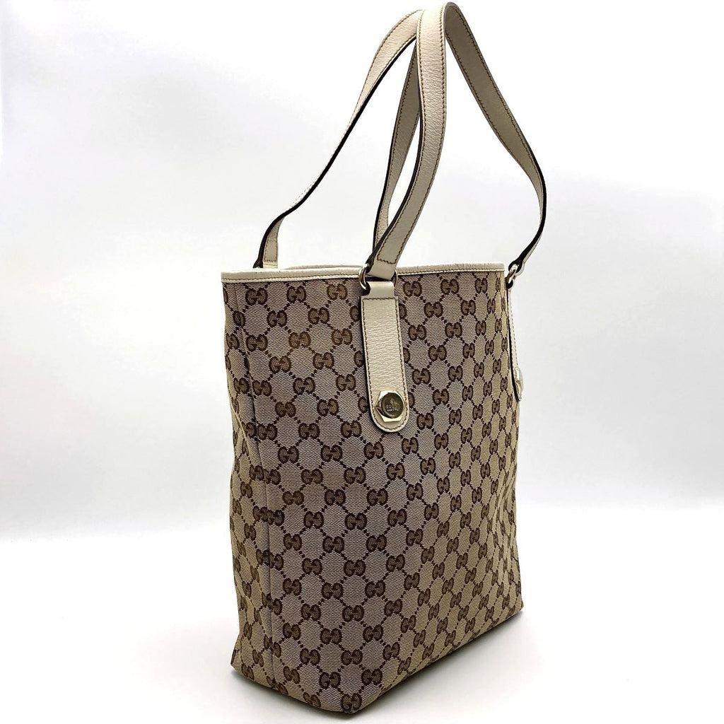 Gucci 153009 Shoulder Bag Tote Bag GG Canvas Brown