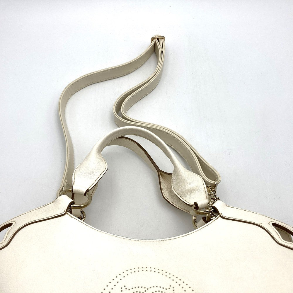 Cartier Marcello 2-way tote bag/shoulder bag in white leather