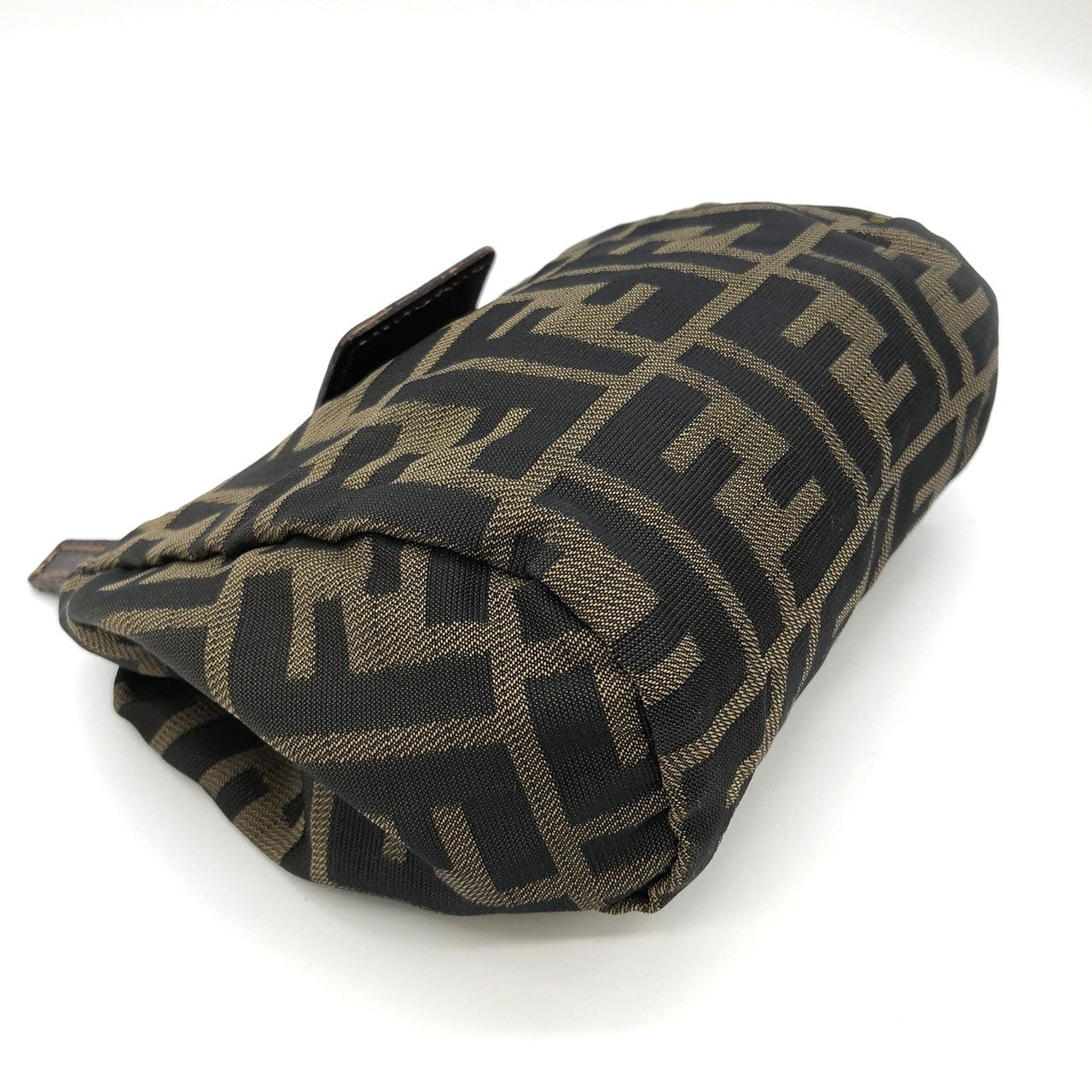 Fendi 2241-26539-098 Pouch Khaki/Brown Nylon/Leather