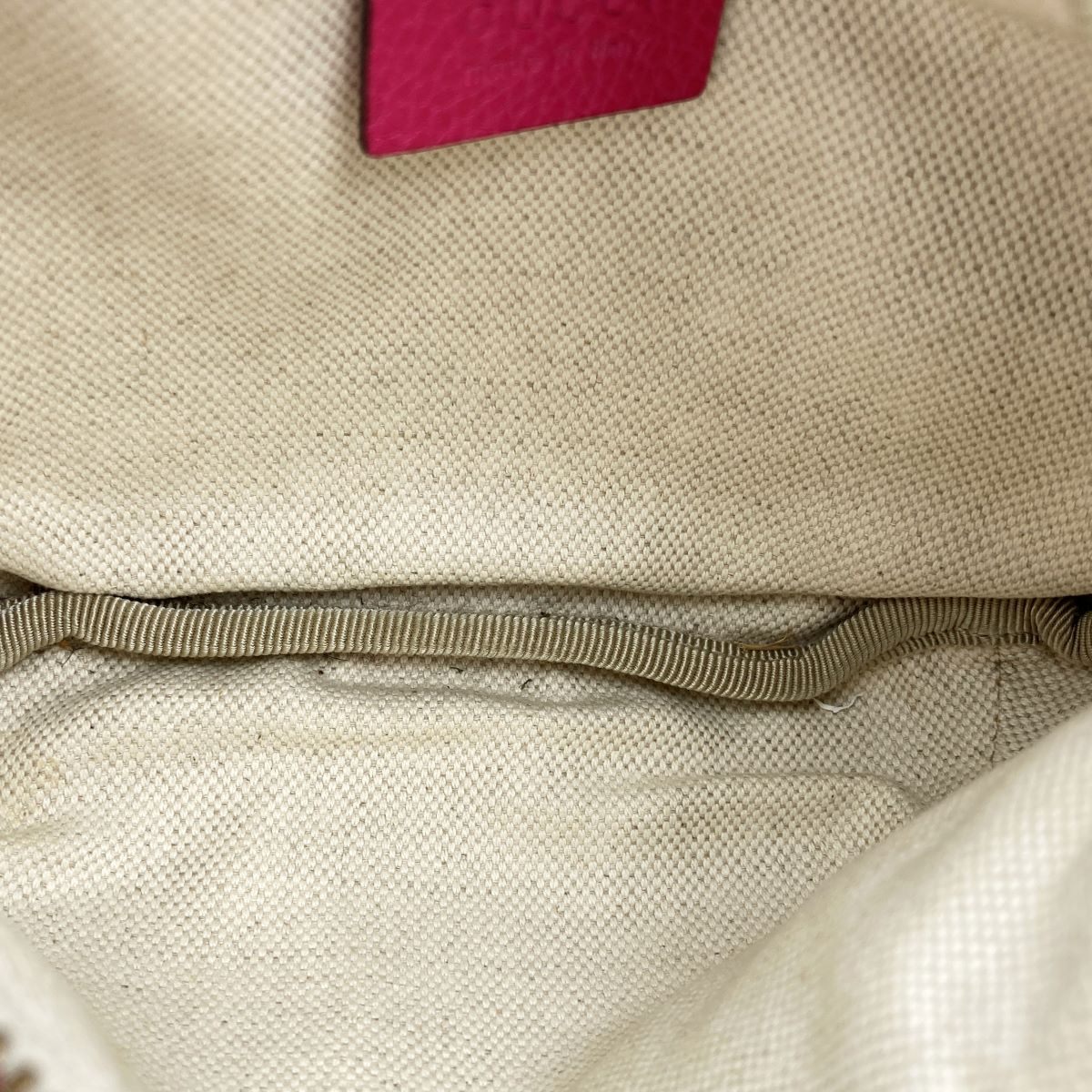 Gucci 527792 Waist Bag, Small Waist Pouch, Logo Print Leather, Pink and Green