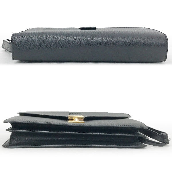 Gucci Second Bag, Business Bag, Clutch Bag, Leather, Black, 018/122