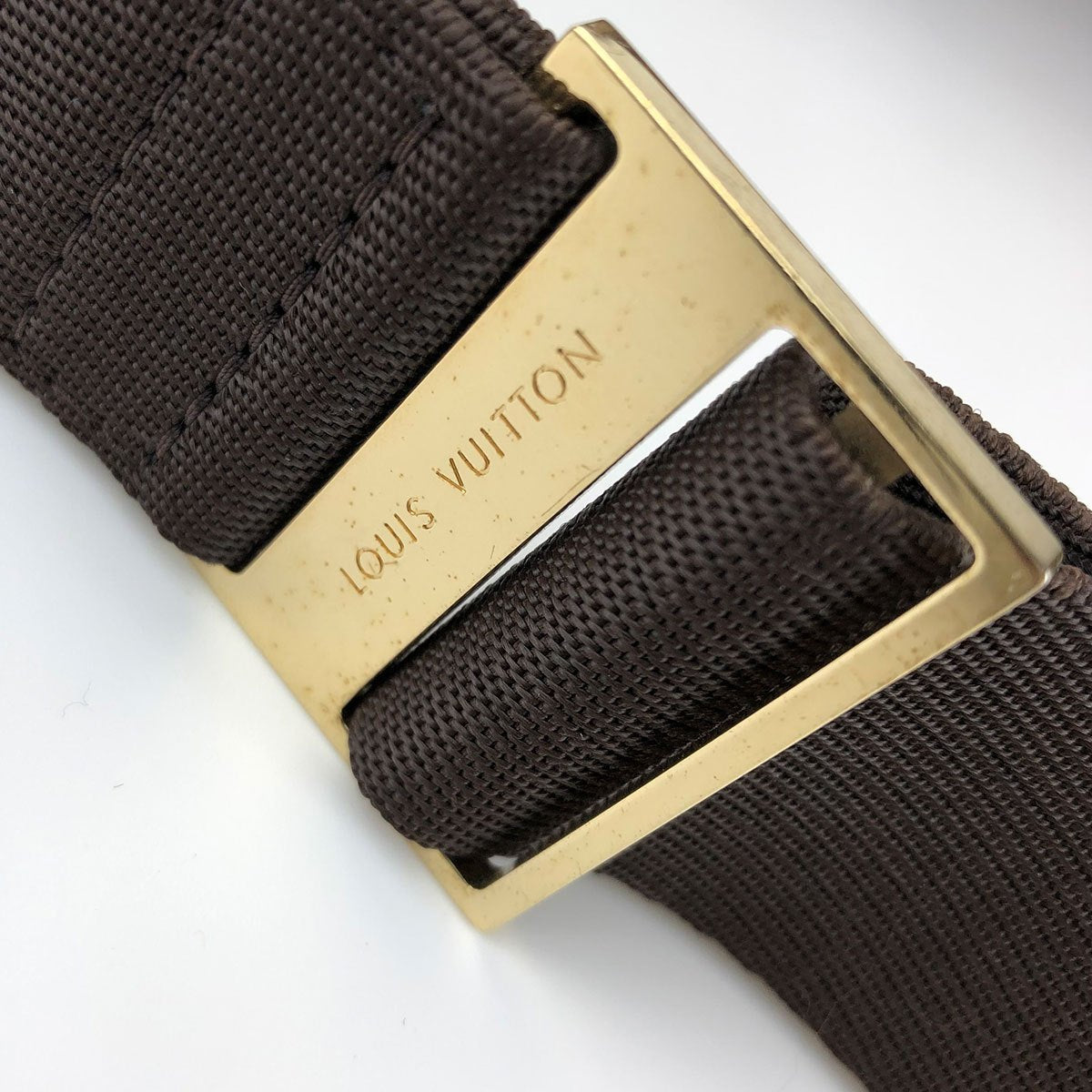 Louis Vuitton N51994 Geronimos Waist Bag, Damier Canvas/Nylon, Brown, Shoulder Bag, Gold Hardware, Unisex