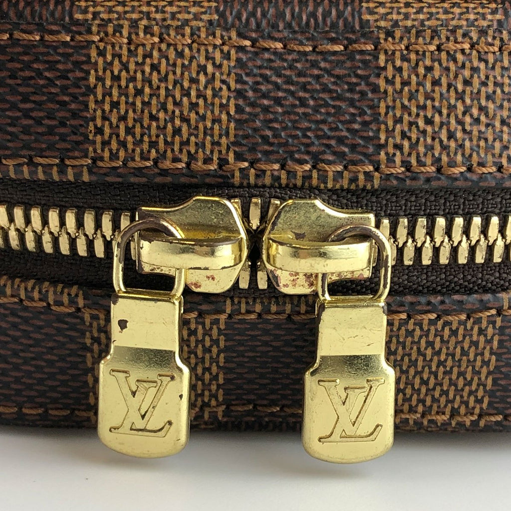 Louis Vuitton N51994 Geronimos Waist Bag, Damier Canvas/Nylon, Brown, Shoulder Bag, Gold Hardware, Unisex