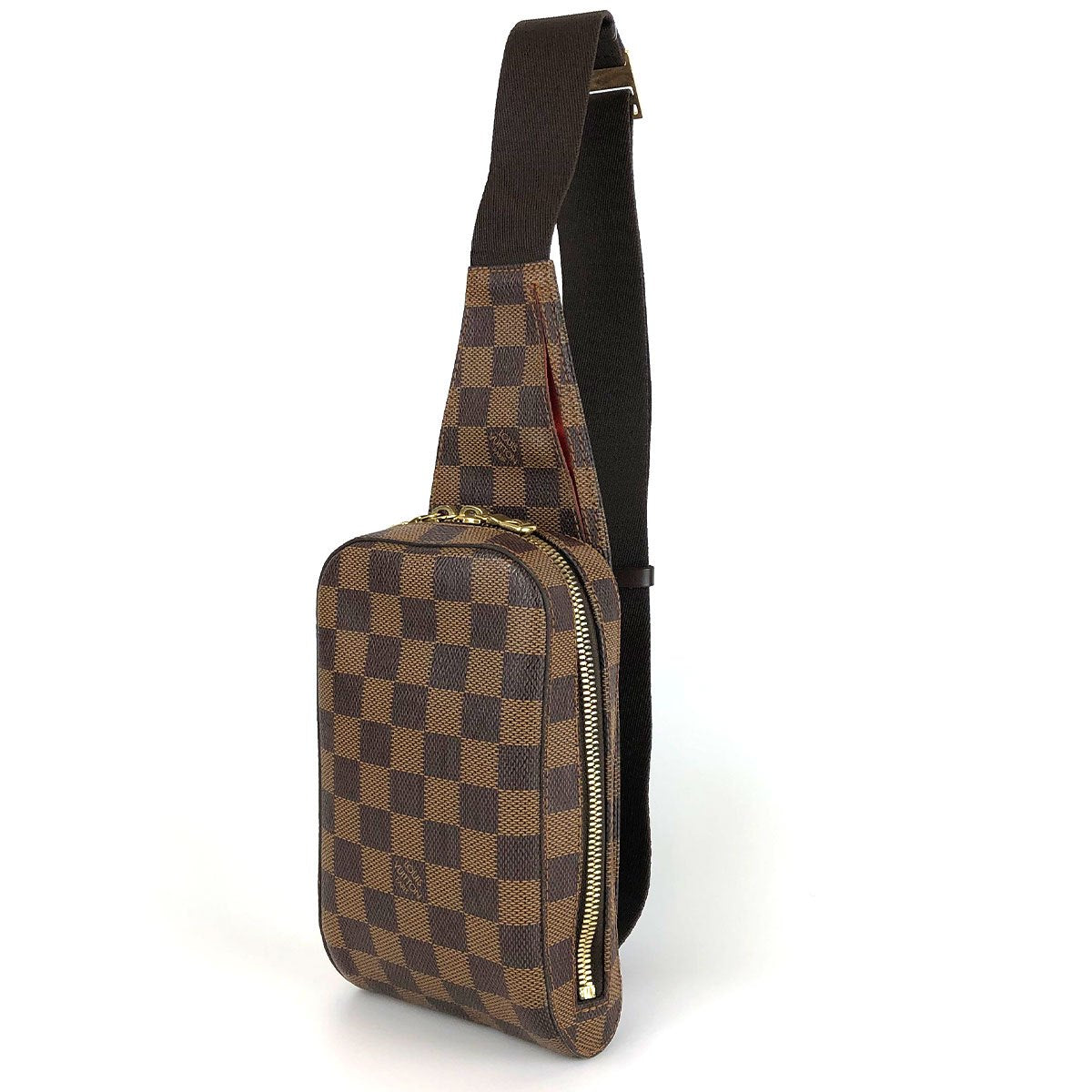 Louis Vuitton N51994 Geronimos Waist Bag, Damier Canvas/Nylon, Brown, Shoulder Bag, Gold Hardware, Unisex