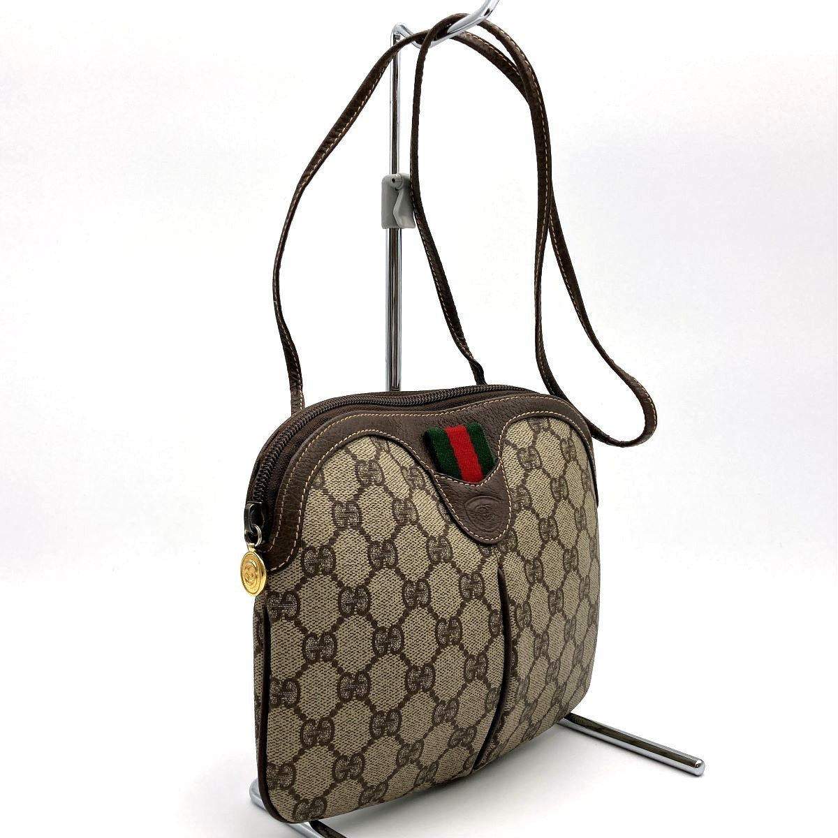 Gucci Old Gucci 004/115 Shoulder Bag GG Supreme Sherry