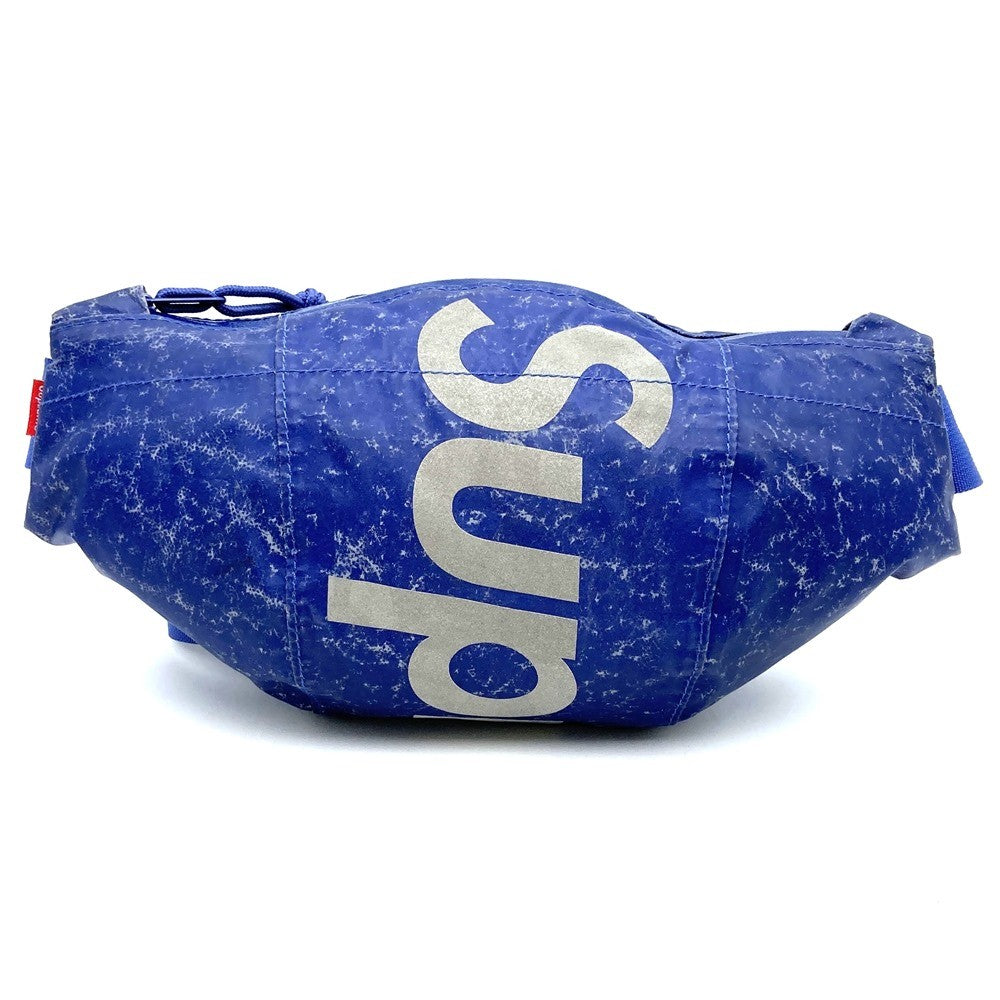 Supreme Waterproof Reflective Waist Bag/Body Bag in Blue with All-Over Print