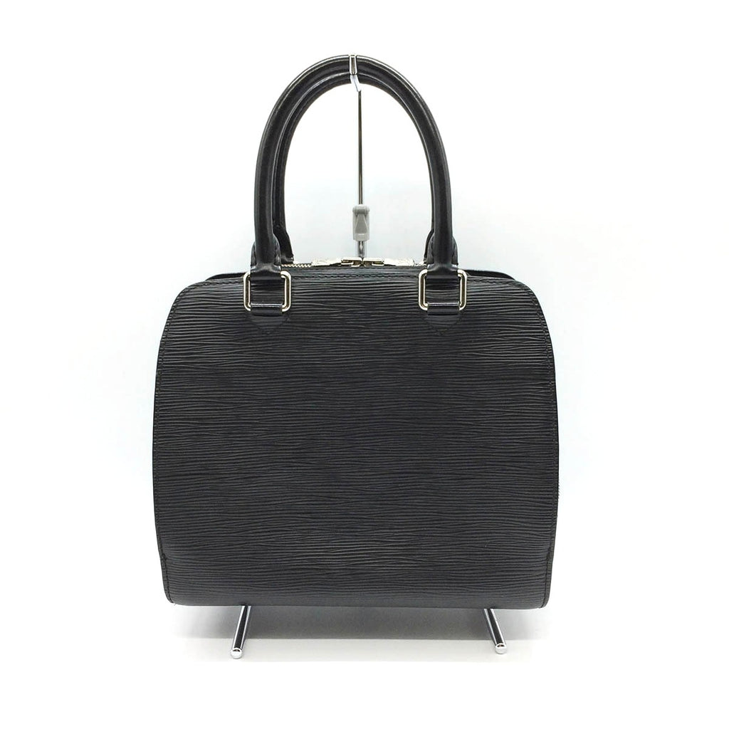 Louis Vuitton M52772 Pont Neuf Epi Handbag in Black with Silver Hardware