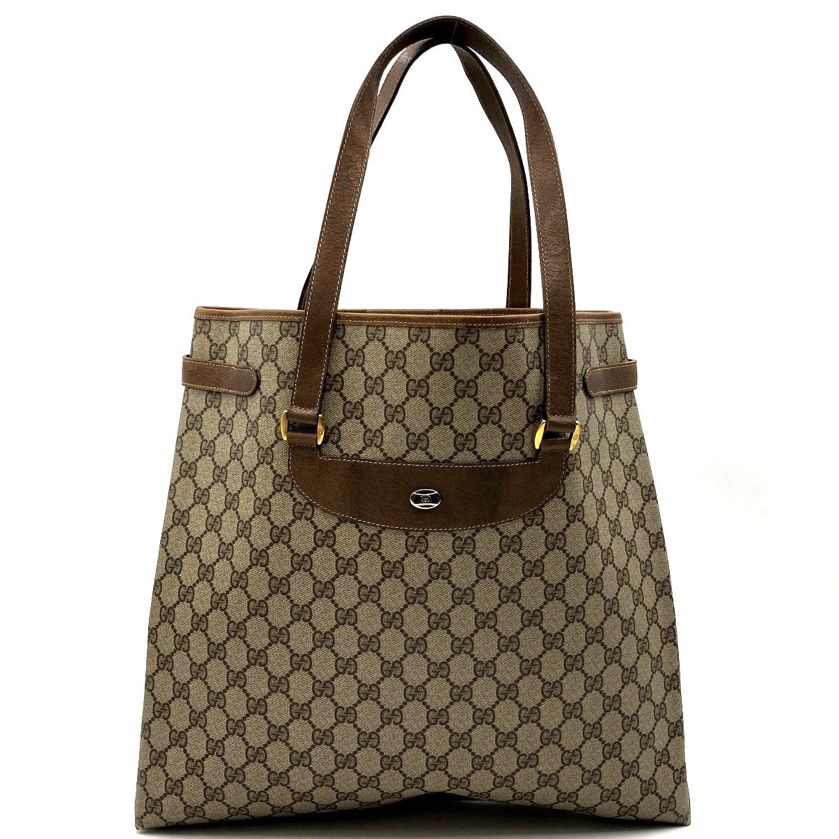 Gucci 39 02 061 Tote Bag in GG Supreme Canvas, Brown