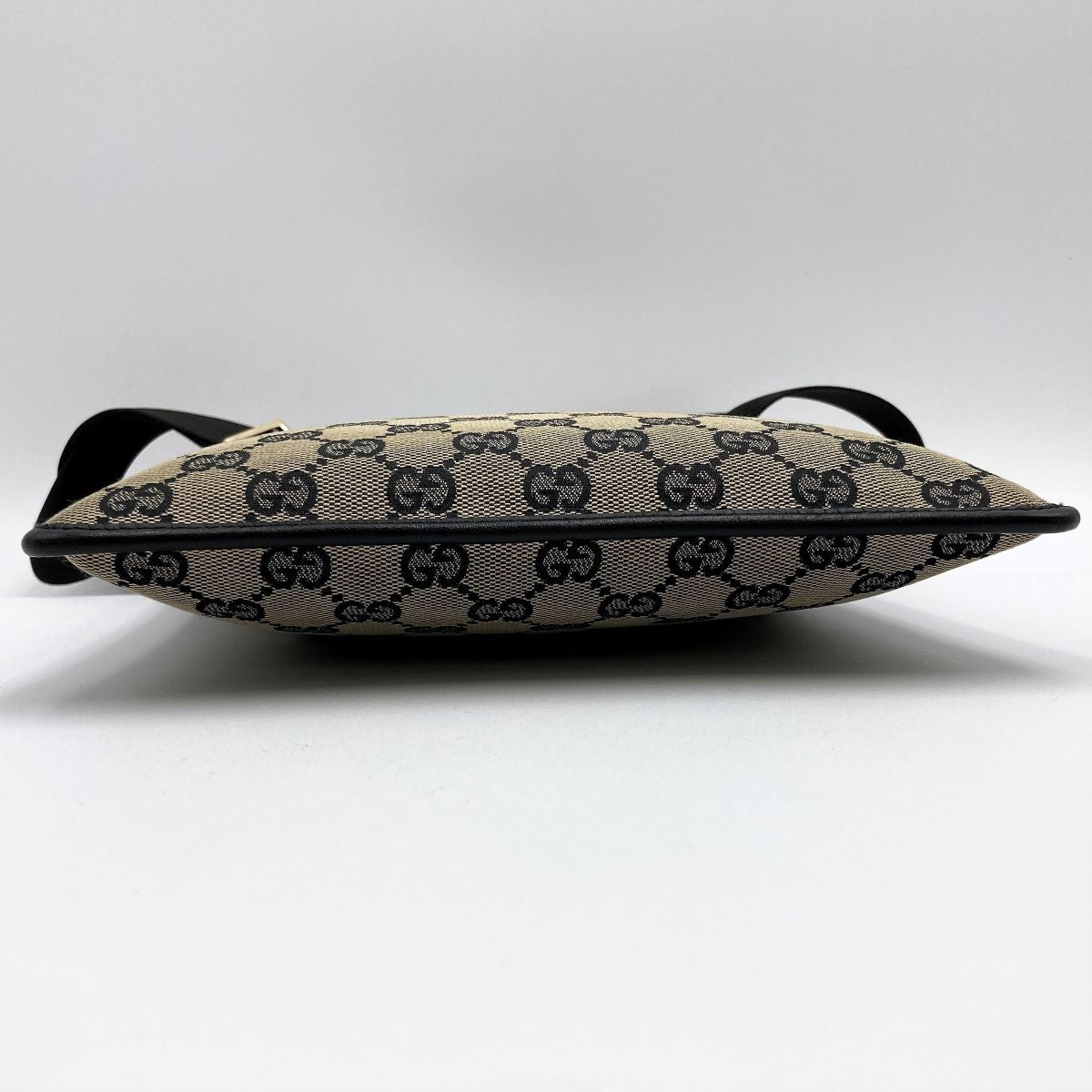 Gucci 019 0348 GG Canvas Shoulder Bag Black