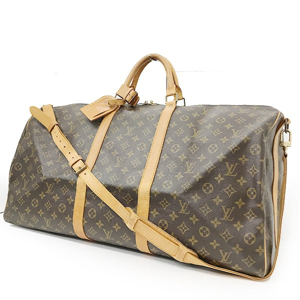 Louis Vuitton M41412/Keepall Bandouliere 60 Boston Bag in Brown Monogram Canvas