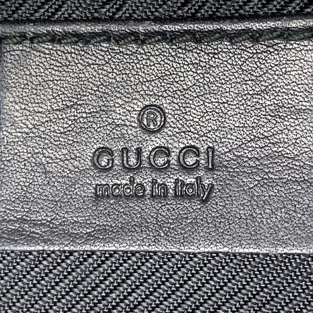 Gucci 07198 Accessory Pouch GG Canvas Black