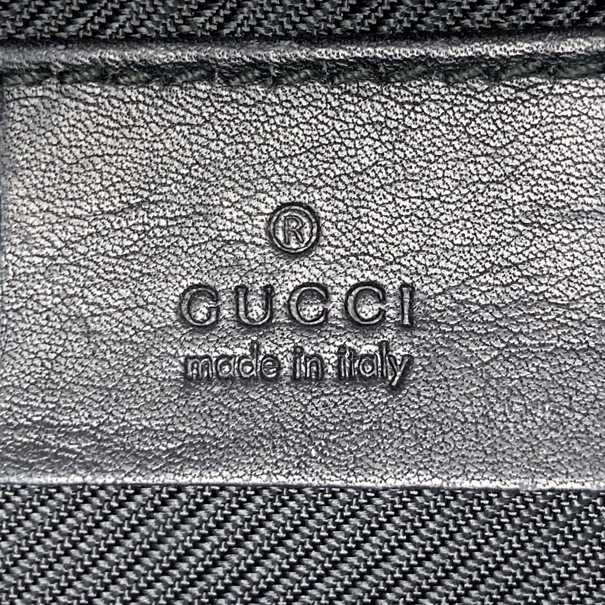 Gucci 07198 Accessory Pouch GG Canvas Black