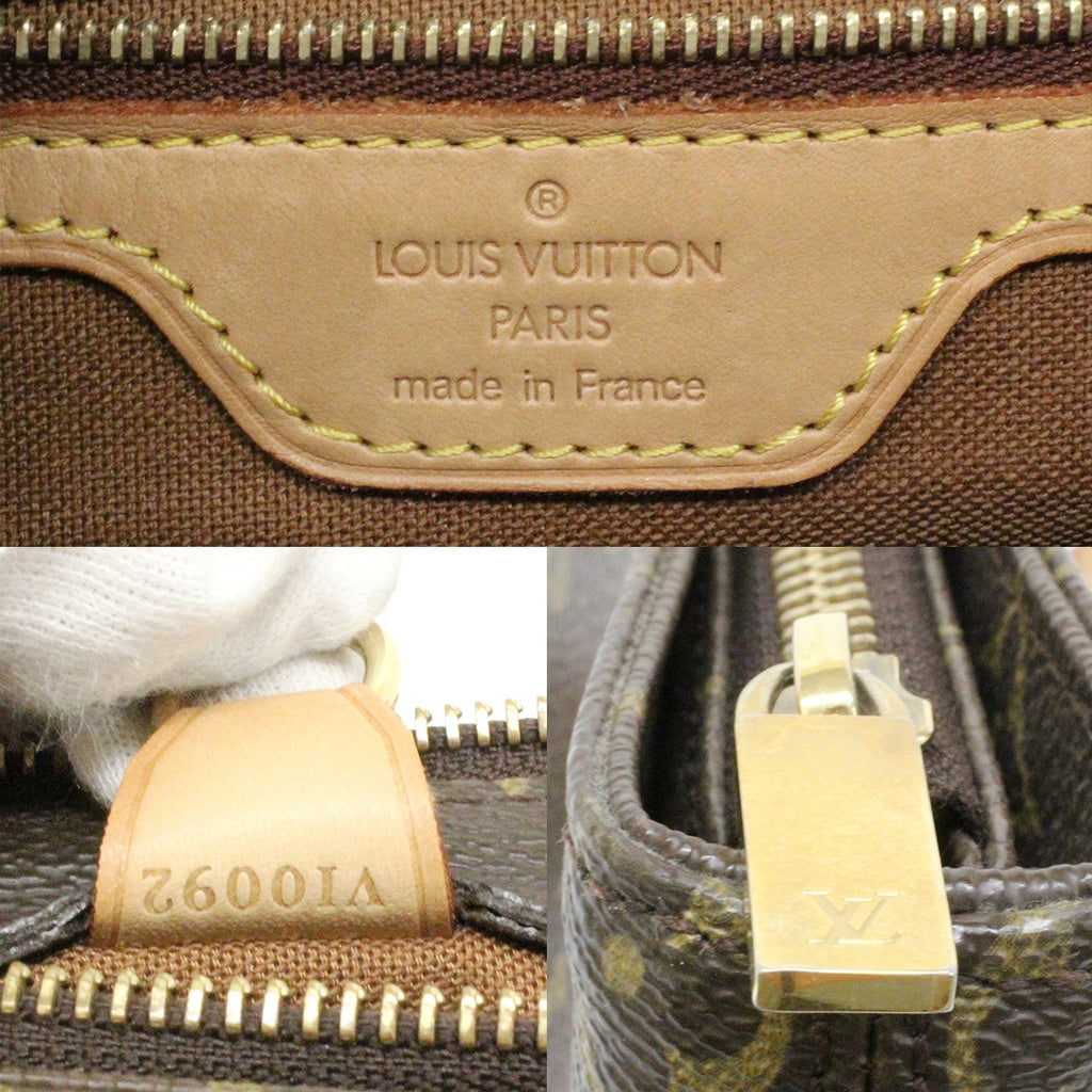 Louis Vuitton M51148 Cabas Piano Tote Bag, Shoulder Bag, Monogram PVC, Brown, Women's