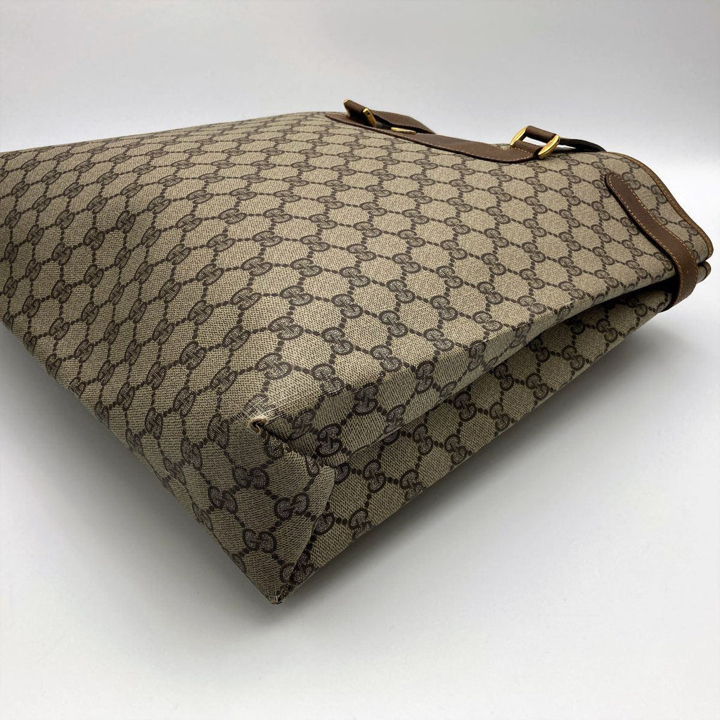 Gucci 39 02 061 Tote Bag in GG Supreme Canvas, Brown