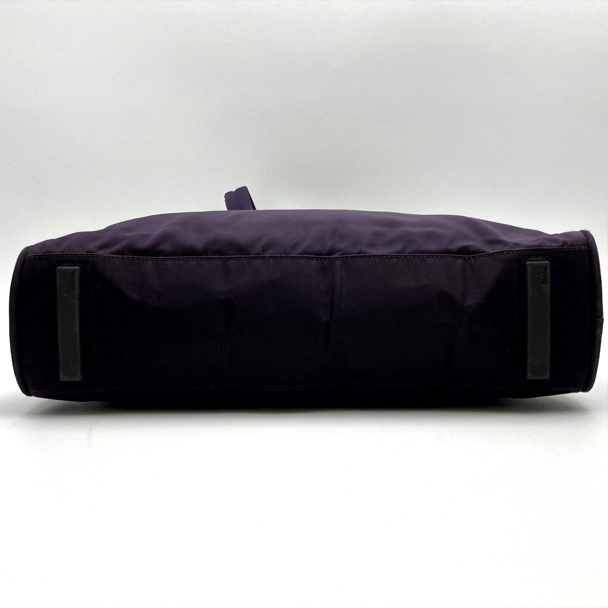 Prada tote bag shoulder bag purple dark purple nylon