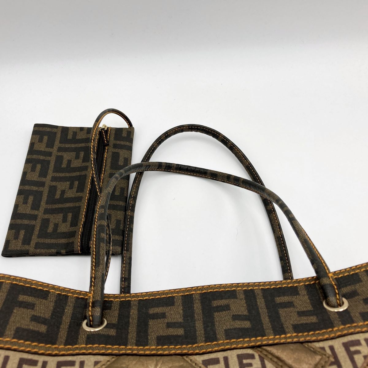 Fendi 2384/8B183 Tote Bag Zucca x Zucchino Brown Beige